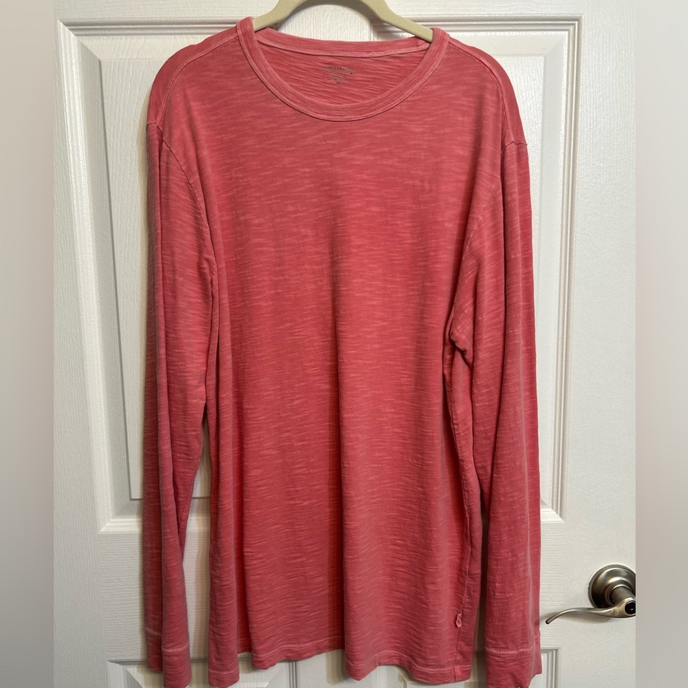 Vineyard Vines Island Crew Red Heather Shirt Medium